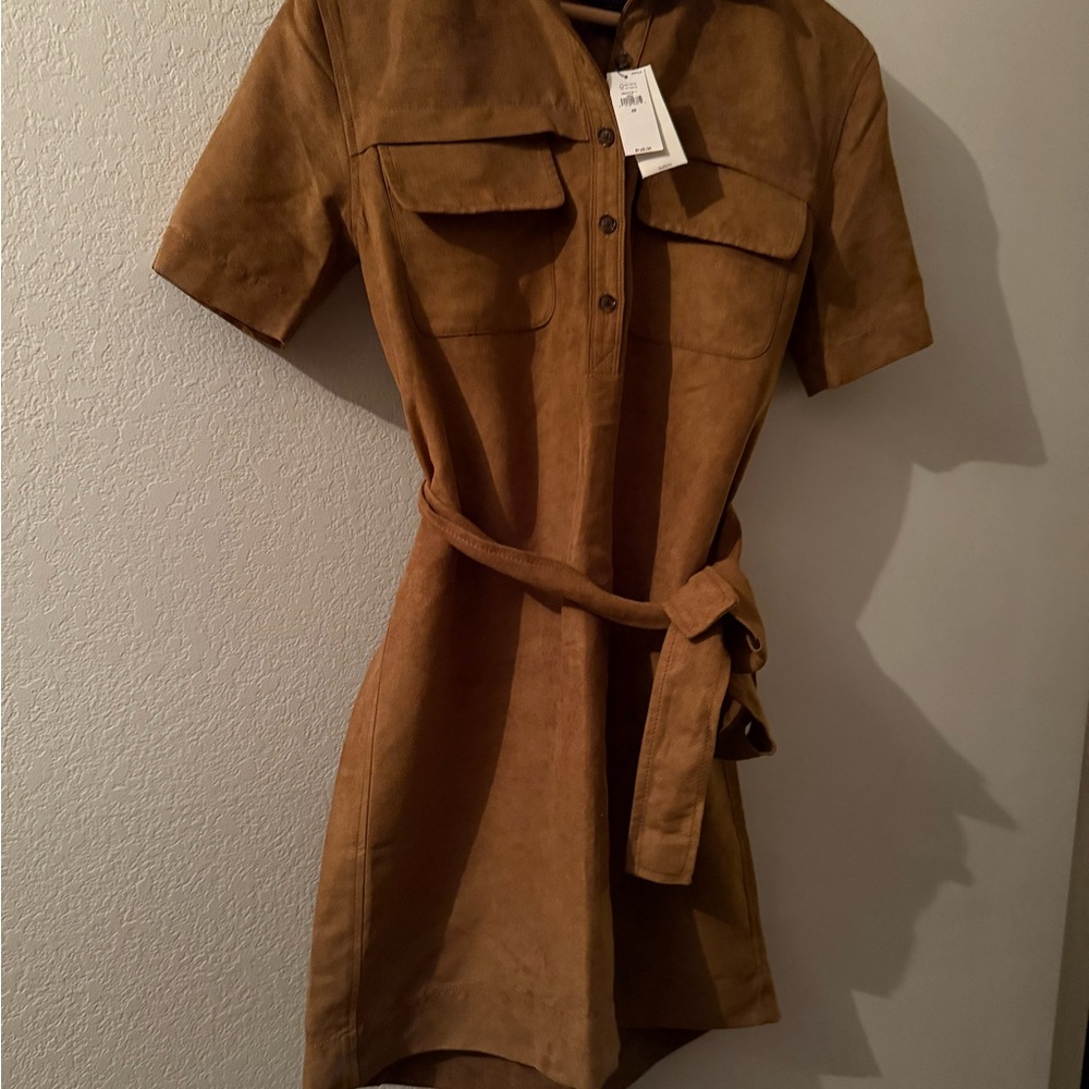 Banana Republic Brown Suede Dress